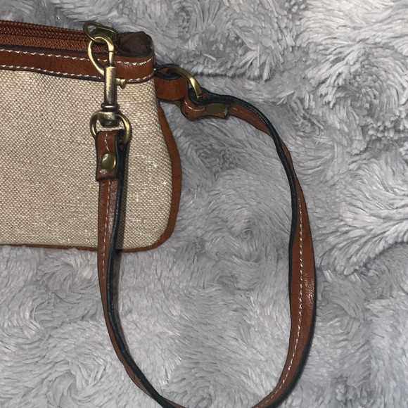 Trend Makers Beige and Brown Wristlet - Picture 3 of 6